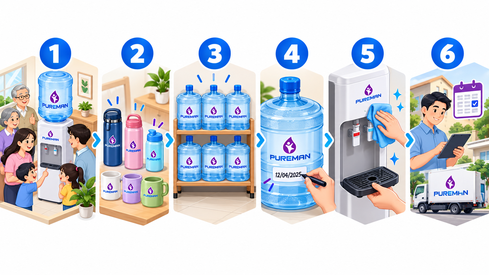 Sáu bước tổ chức điểm uống nước cho gia đình nhiều thế hệ