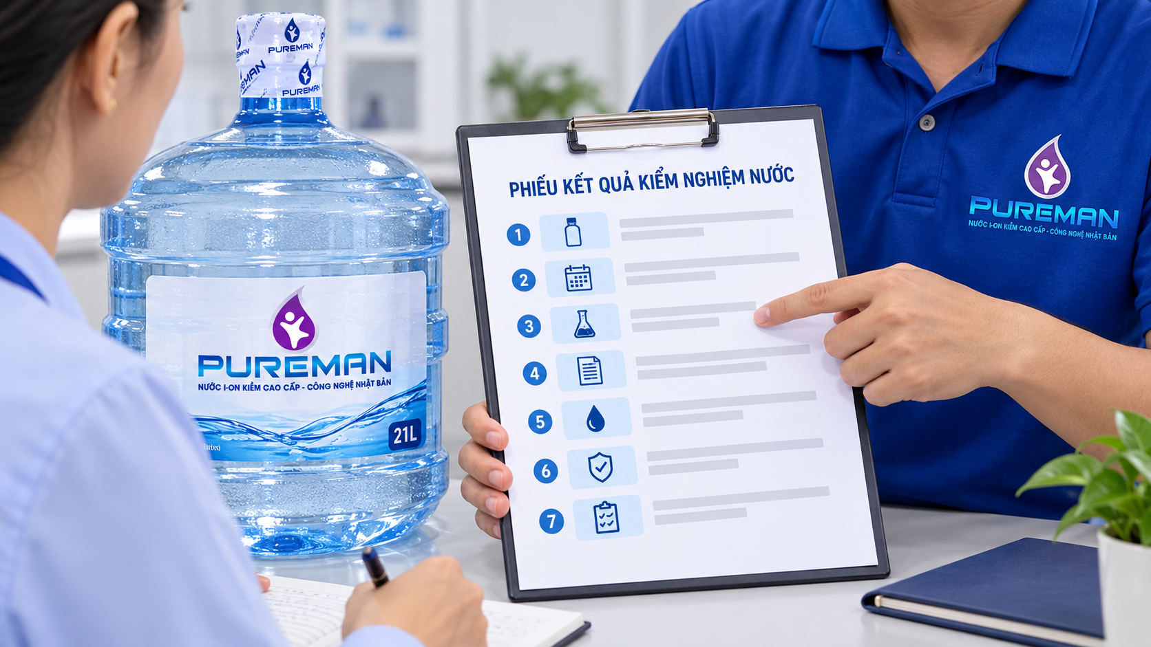 Bảy nhóm thông tin cần đối chiếu trên phiếu kiểm nghiệm nước uống