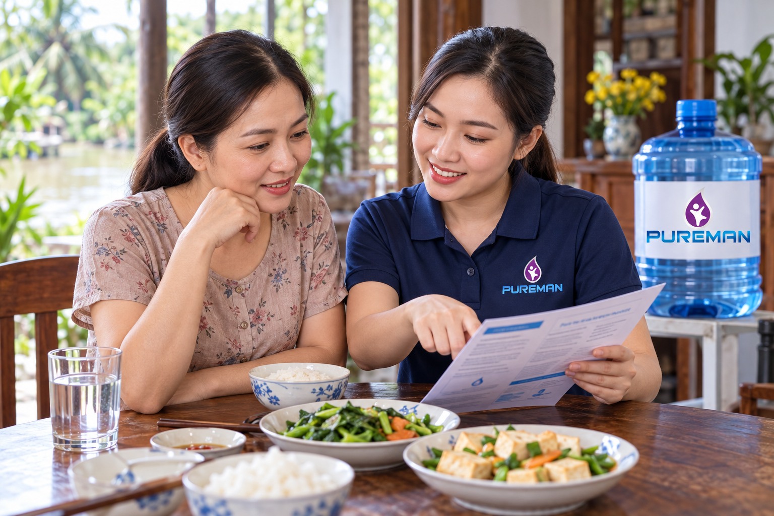Đọc thông tin pH và thành phần khoáng trong nước uống