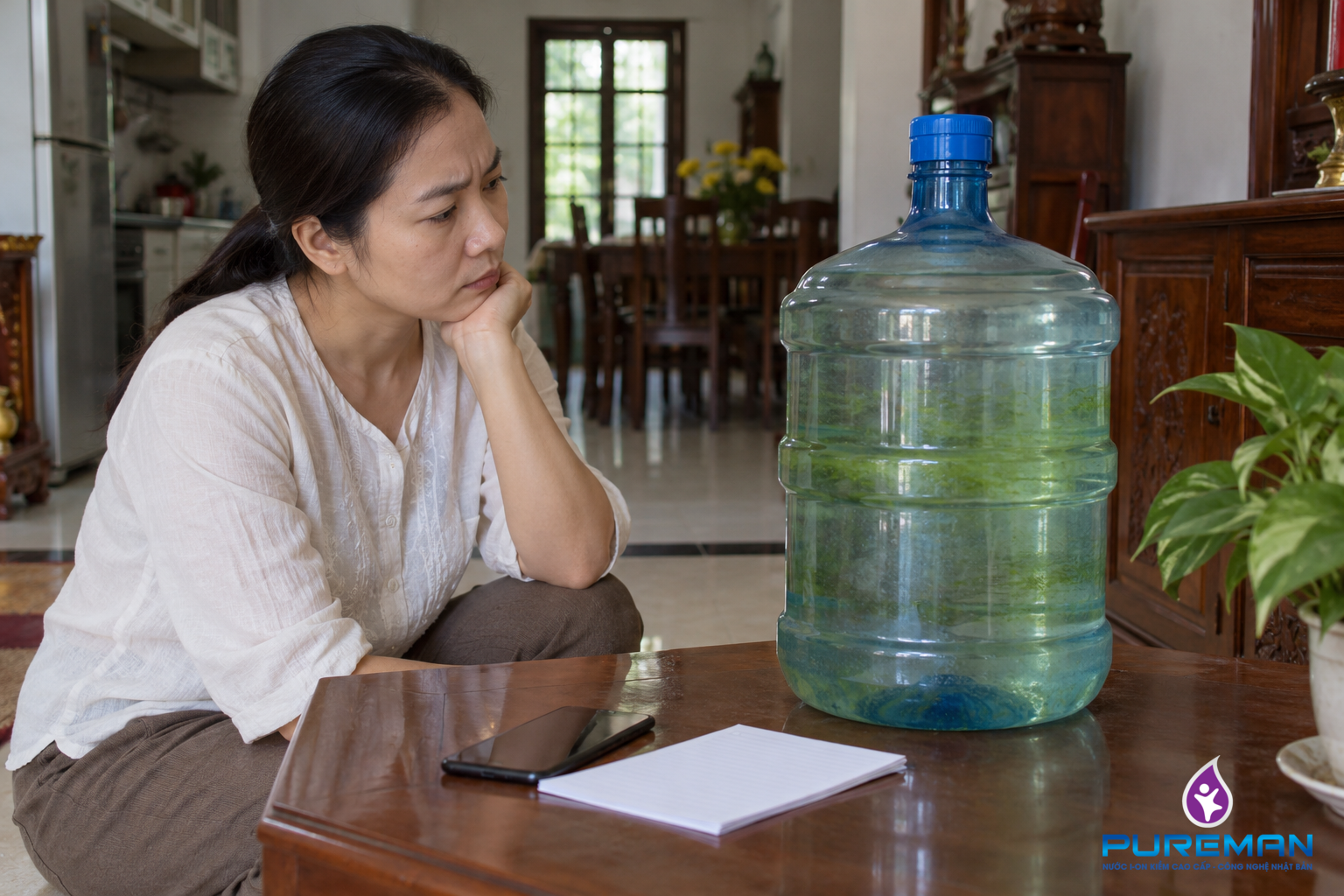 Bình nước có dấu hiệu bất thường được cách ly để kiểm tra