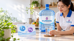 Ảnh minh họa khoáng chất trong nước uống PureMan